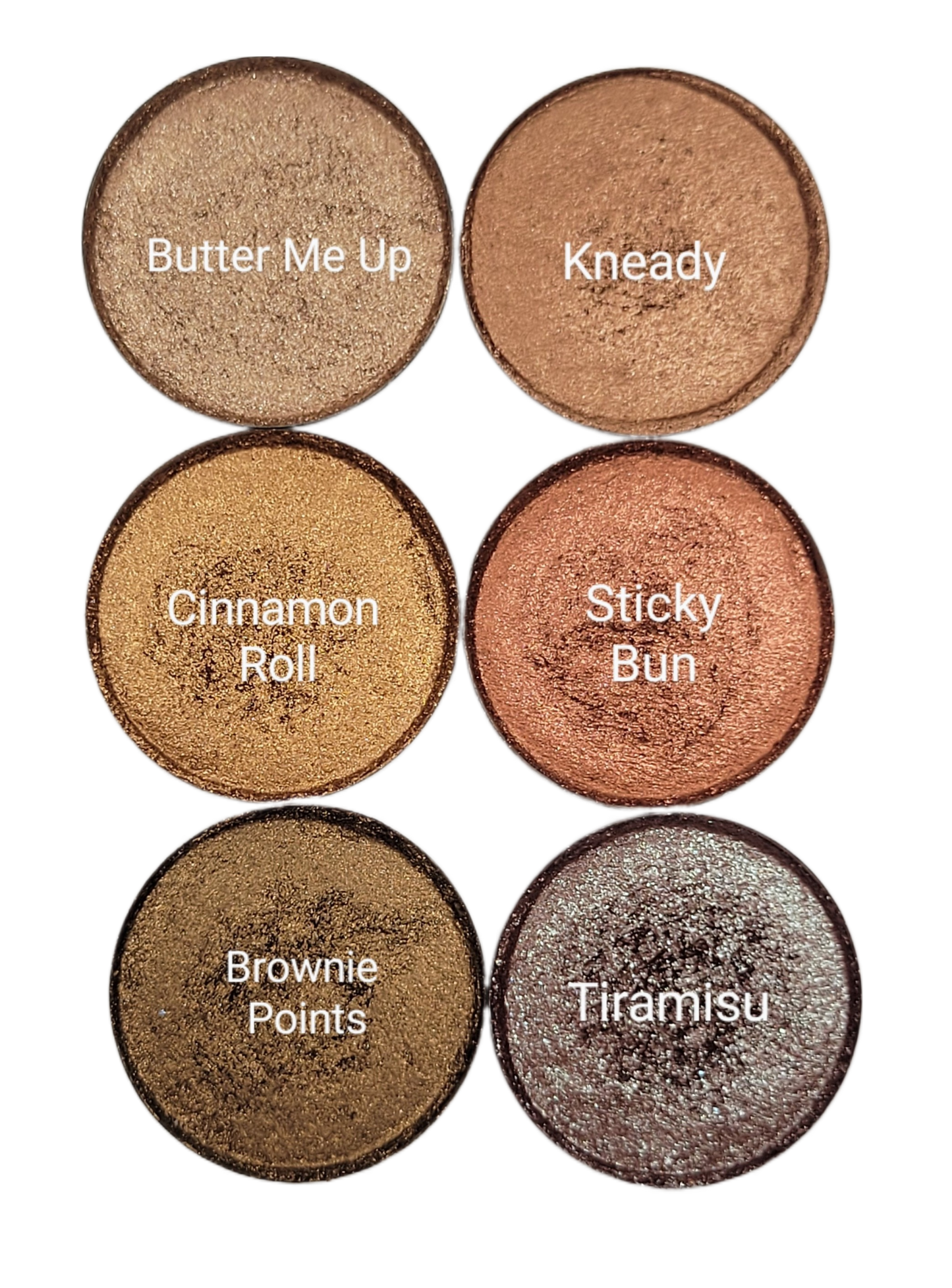 6 Shimmer Eyeshadow Bundle - Browns