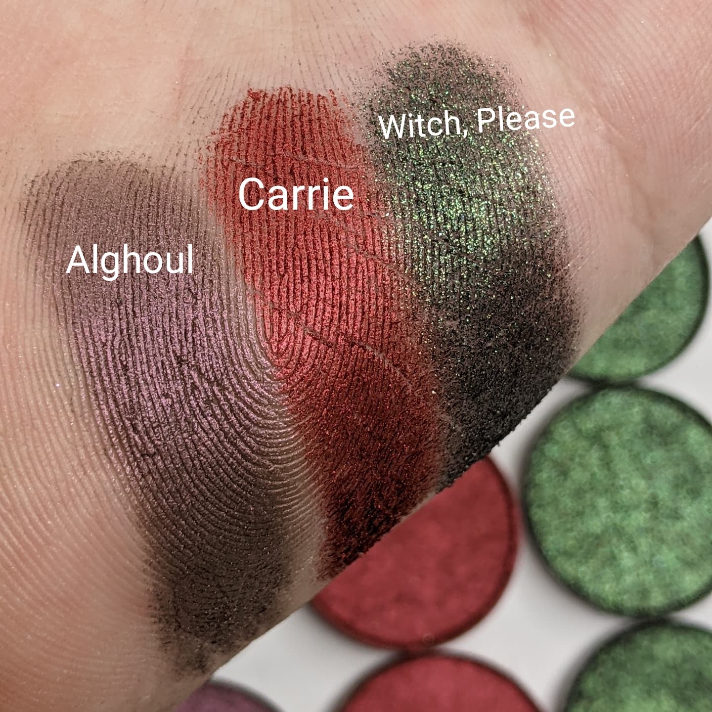 Witch, Please - Sparkly Green Eyeshadow with Black Base