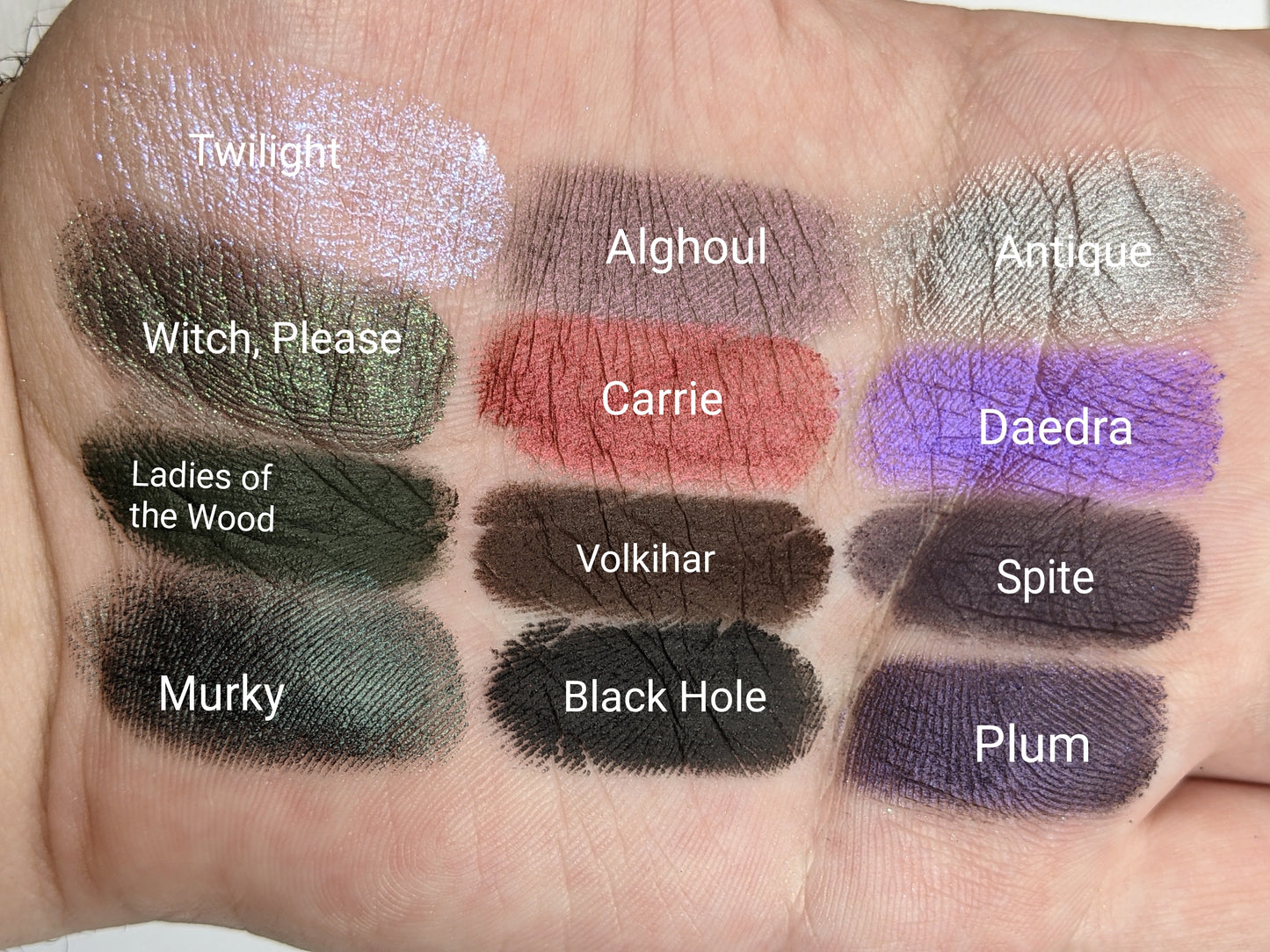 Witch, Please - Sparkly Green Eyeshadow with Black Base