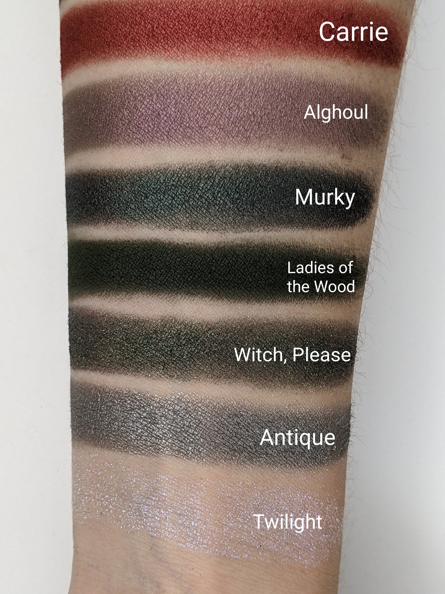 Witch, Please - Sparkly Green Eyeshadow with Black Base