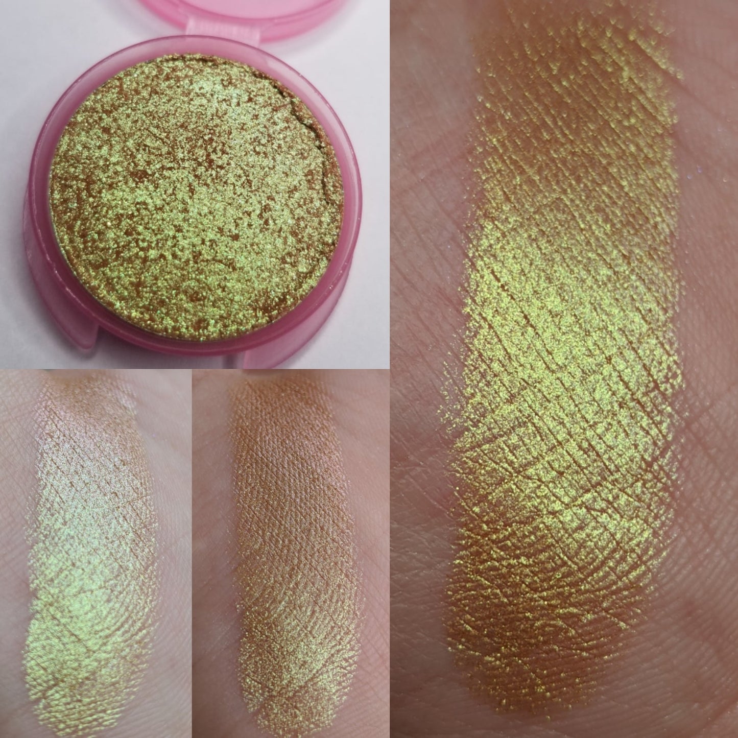 Dahlia - Eyeshadow Multichrome Duochrome Green Gold Peach Pink